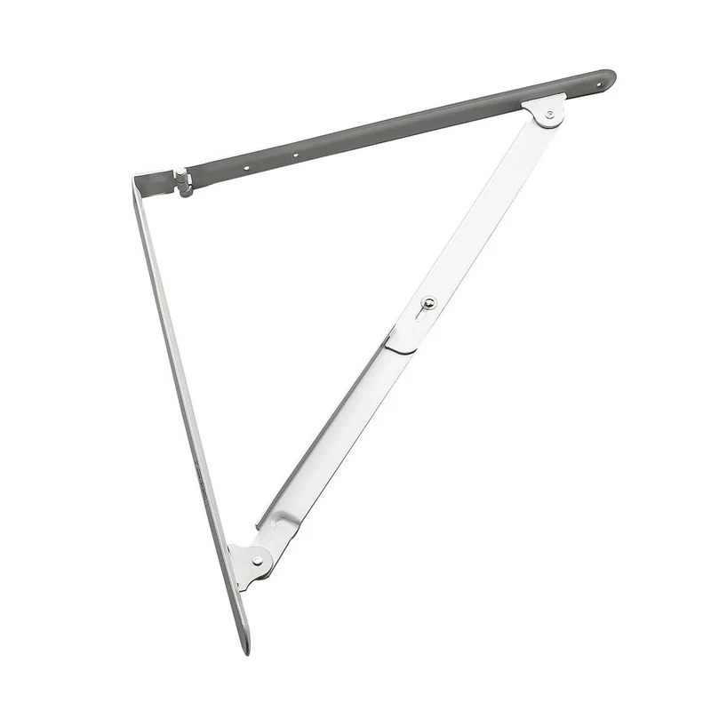Support blanc pliant à tablette, 16'' x 16''