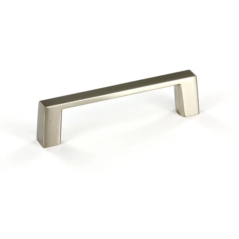 Poignée contemporaine # 107 en métal de 3'' C/C, nickel brossé