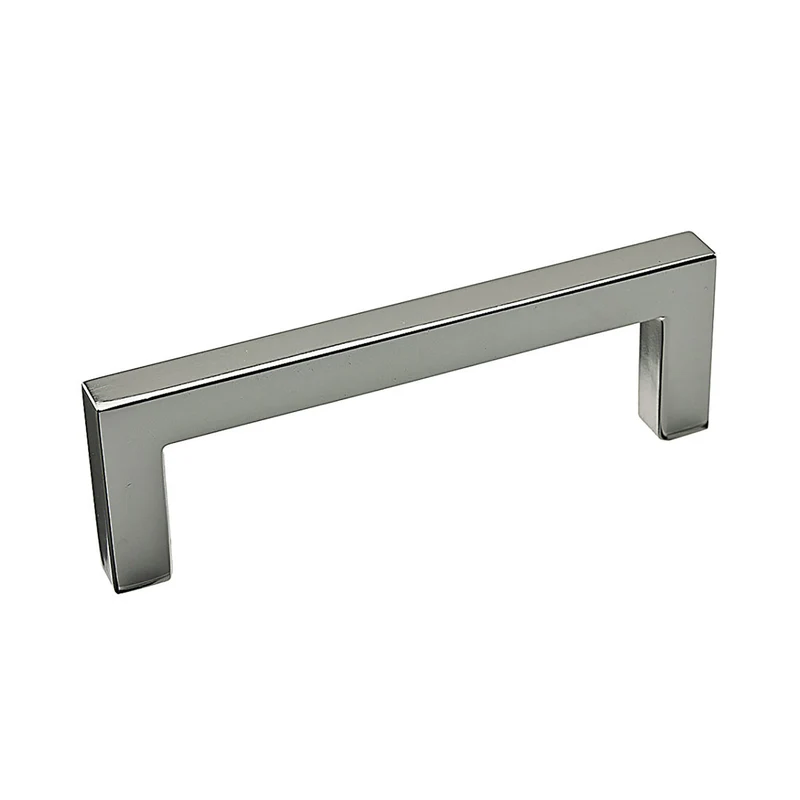 Poignée transitionnelle # 873 en métal nickel poli, 96 mm C/C