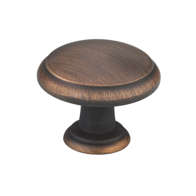 Bouton transitionnel en métal bronze huilé brossé, # 8093
