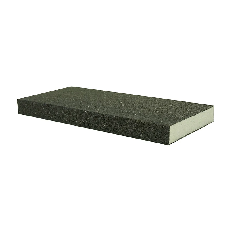 Éponge à sabler rectangulaire à 4 surfaces de 8-7/8'' x 4'' x 3/4'', grain fin