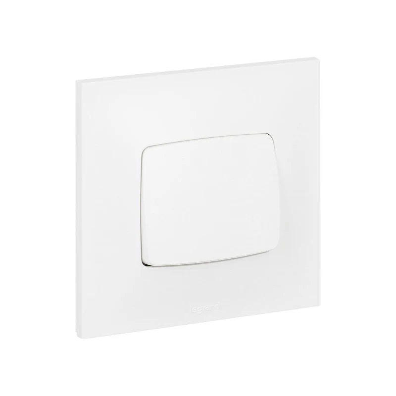 Bouton poussoir 6A complet - Neptune - blanc - Legrand