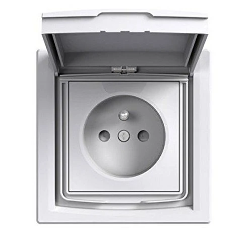 Prise 2P+T IP44 + clapet de protection Asfora - Schneider