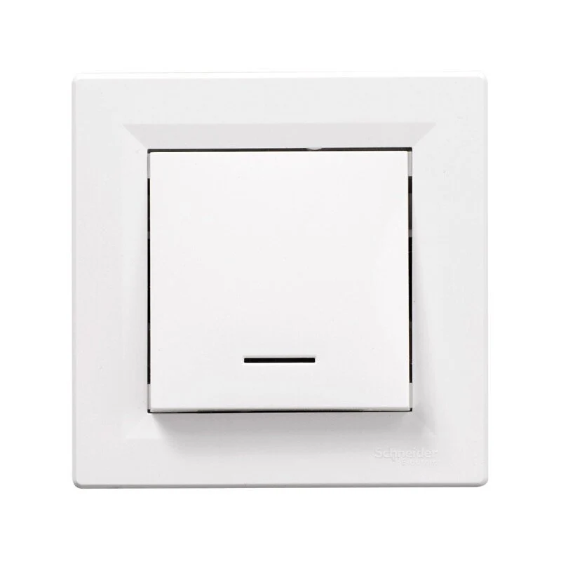 Bouton poussoir avec voyant lumineux Asfora - Schneider