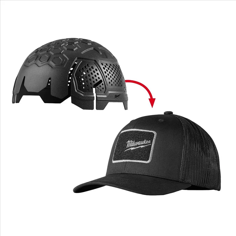 Casquette antichoc Snapback, noir