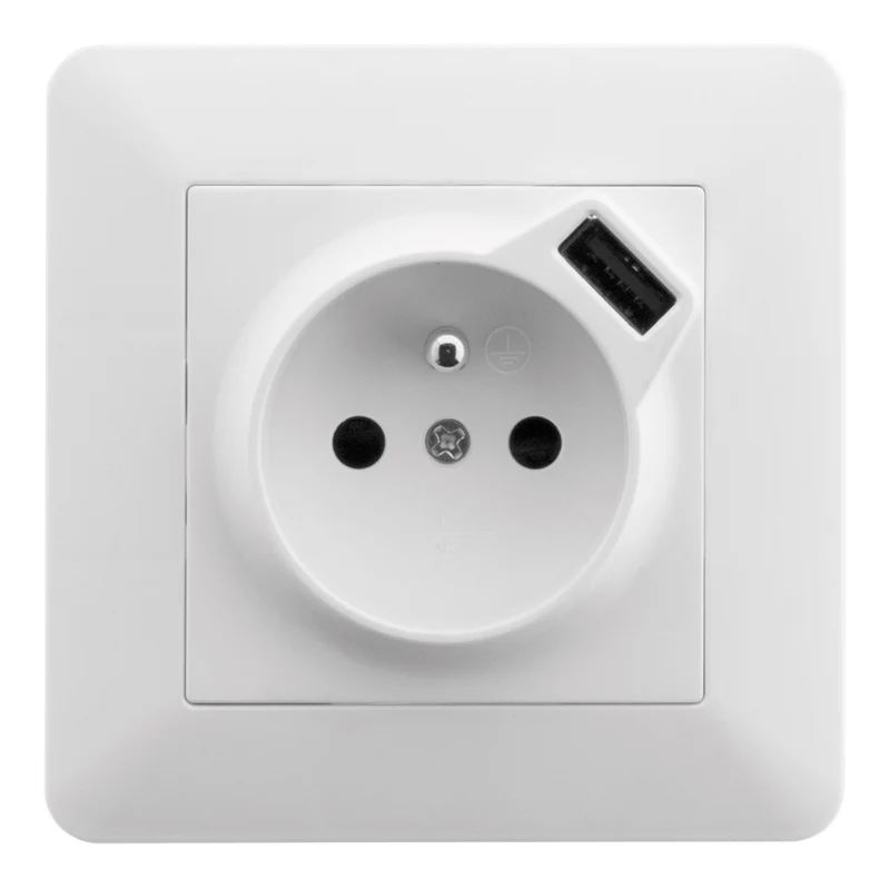 Prise 2P+T + USB 2,4A Artezo - Zenitech