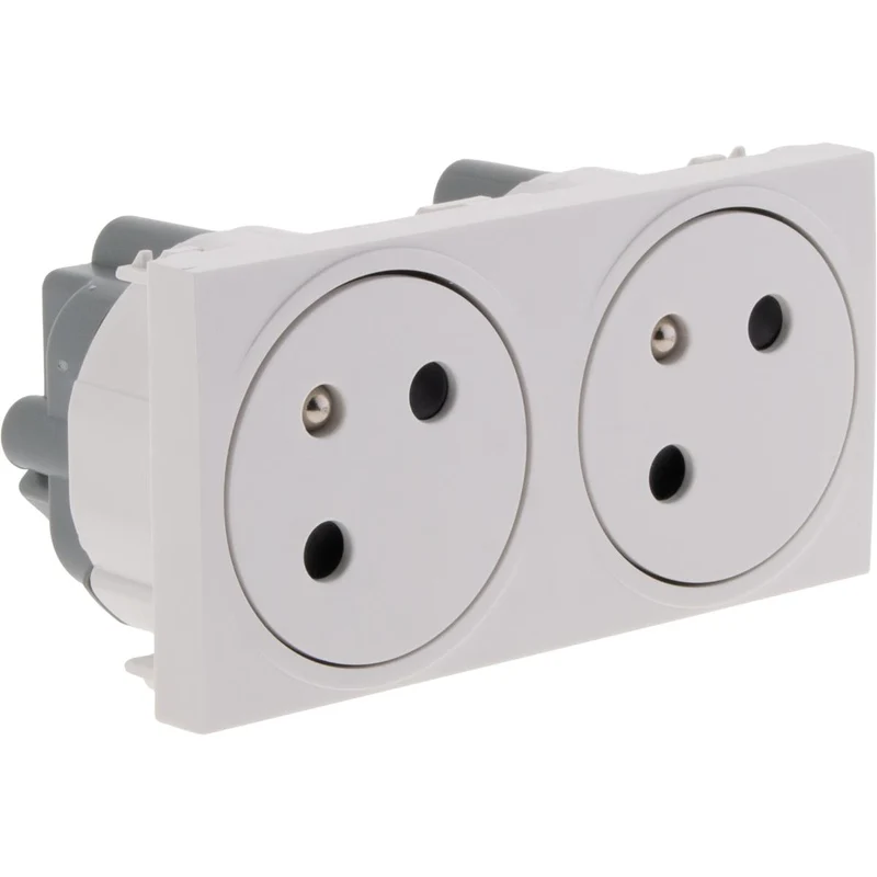 Prise affleurante 16A - Blanc - FORTYfive - Protec
