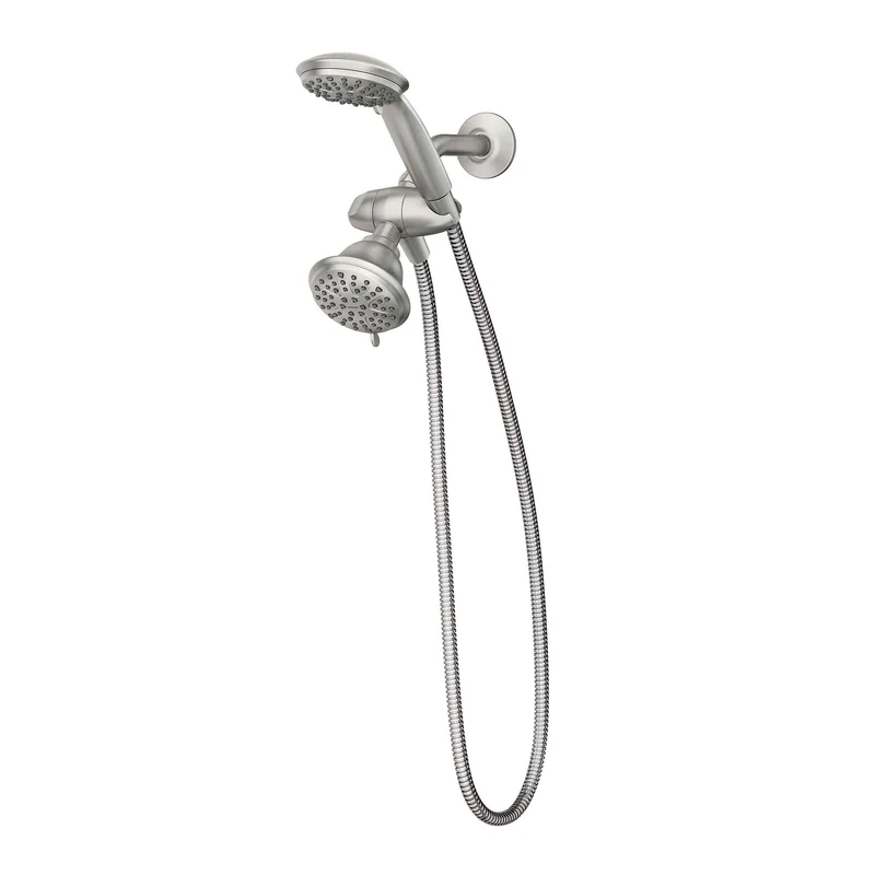 Ensemble d’une pomme de douche et d’une douchette Attune, chrome
