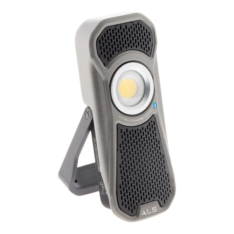 Projecteur audio IP65 600lm portative et rechargeable - Scangrip
