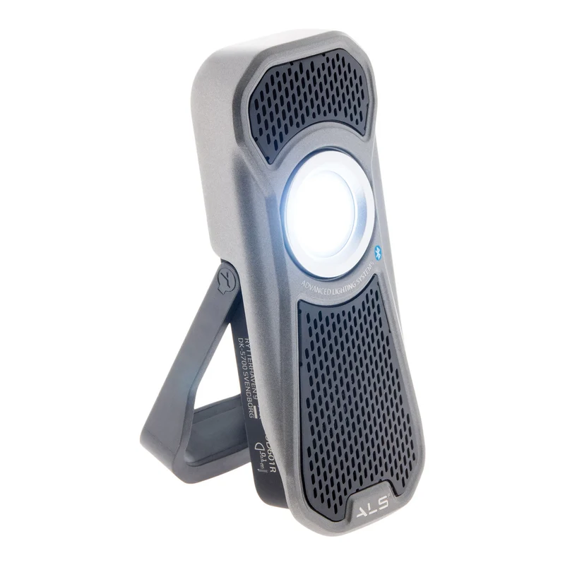 Projecteur audio IP65 600lm portative et rechargeable - Scangrip