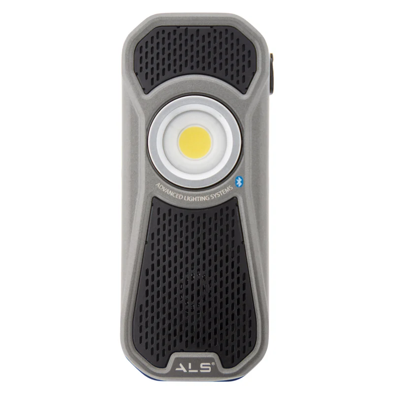 Projecteur audio IP65 600lm portative et rechargeable - Scangrip