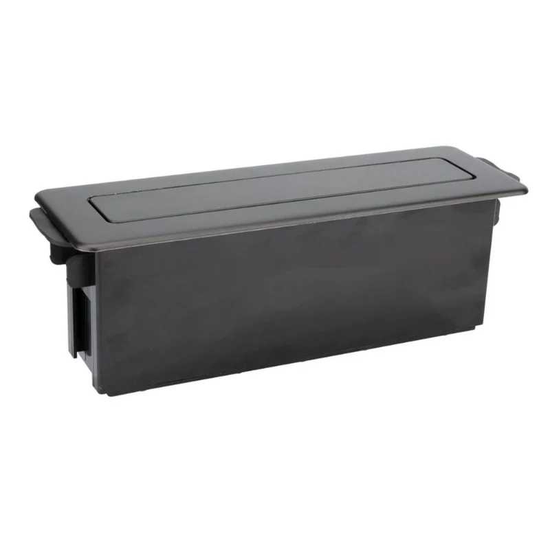 Multiprise rétractable 3 prises Schuko + 2 USB A+C - Noir - Otio