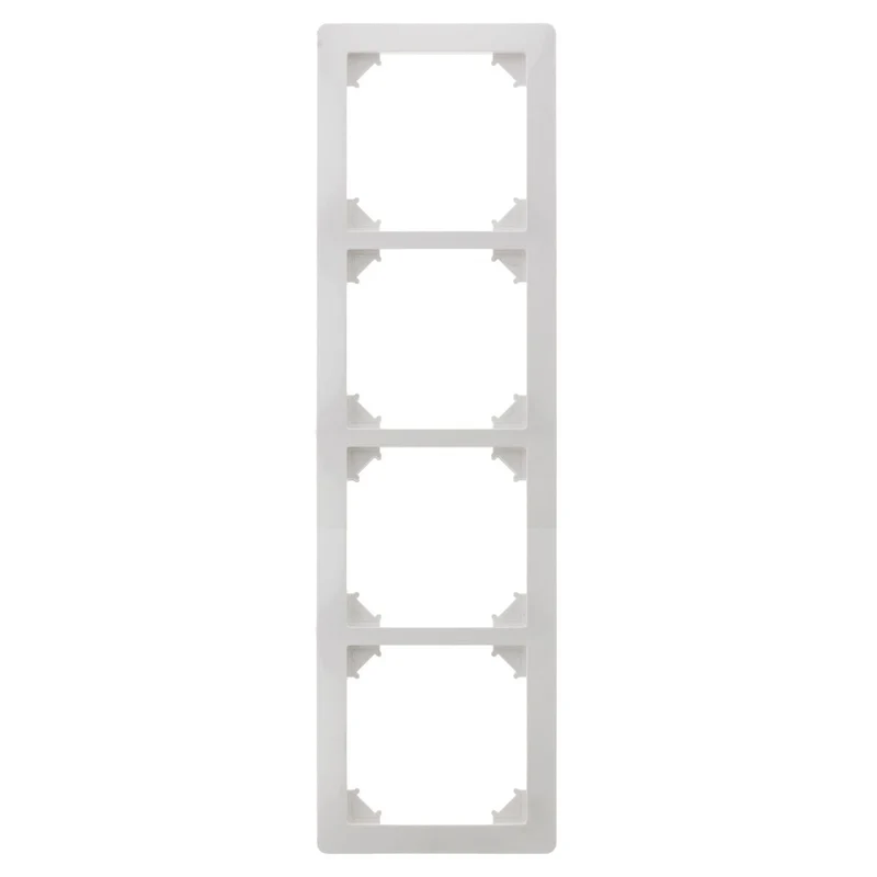 Quadruple plaque de finition - Blanc - Orys - Zenitech