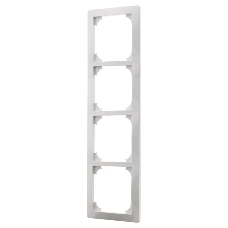 Quadruple plaque de finition - Blanc - Orys - Zenitech