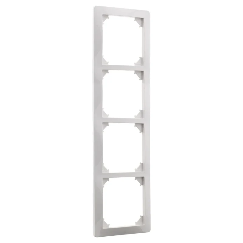 Quadruple plaque de finition - Blanc - Orys - Zenitech