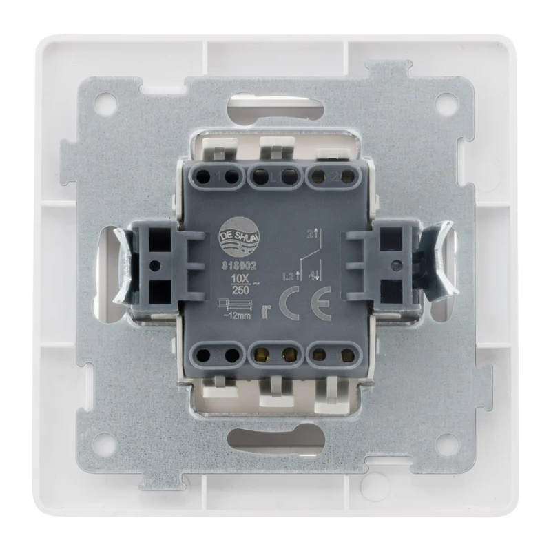 Bouton poussoir à voyant 10A - Blanc - Orys - Zenitech