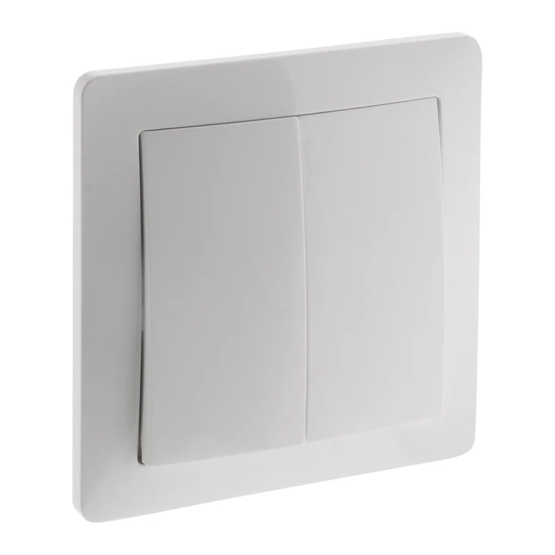 Va-et-vient double en saillie à bornes automatiques - Blanc - Orys -Zenitech