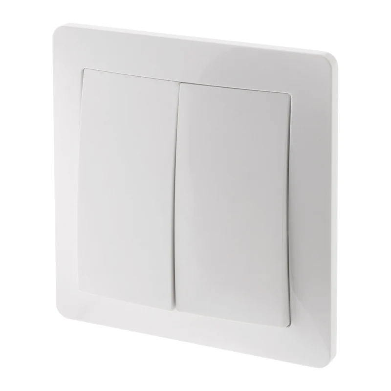 Va-et-vient double en saillie à bornes automatiques - Blanc - Orys -Zenitech