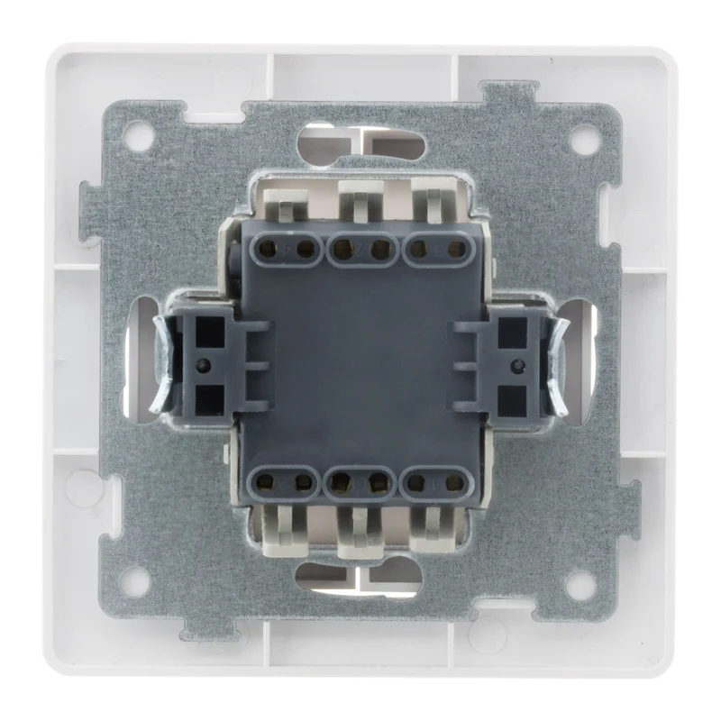 Va-et-vient double en saillie à bornes automatiques - Blanc - Orys -Zenitech