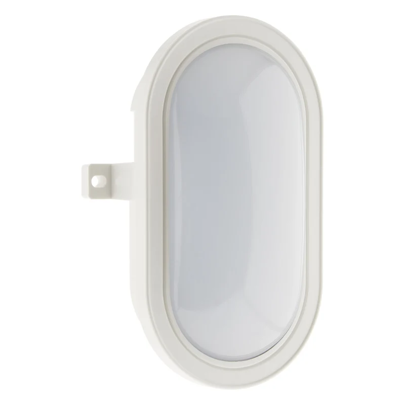 Hublot ovale LED 5,5W 450lm 4000K IP44 - Blanc - Zenitech