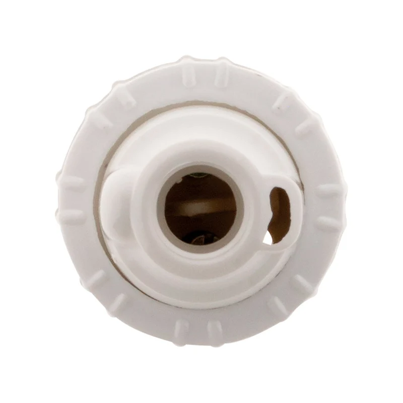 3 douilles B22 en nylon avec 1 bague - Blanc - Zenitech