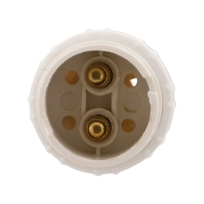 3 douilles B22 en nylon avec 1 bague - Blanc - Zenitech