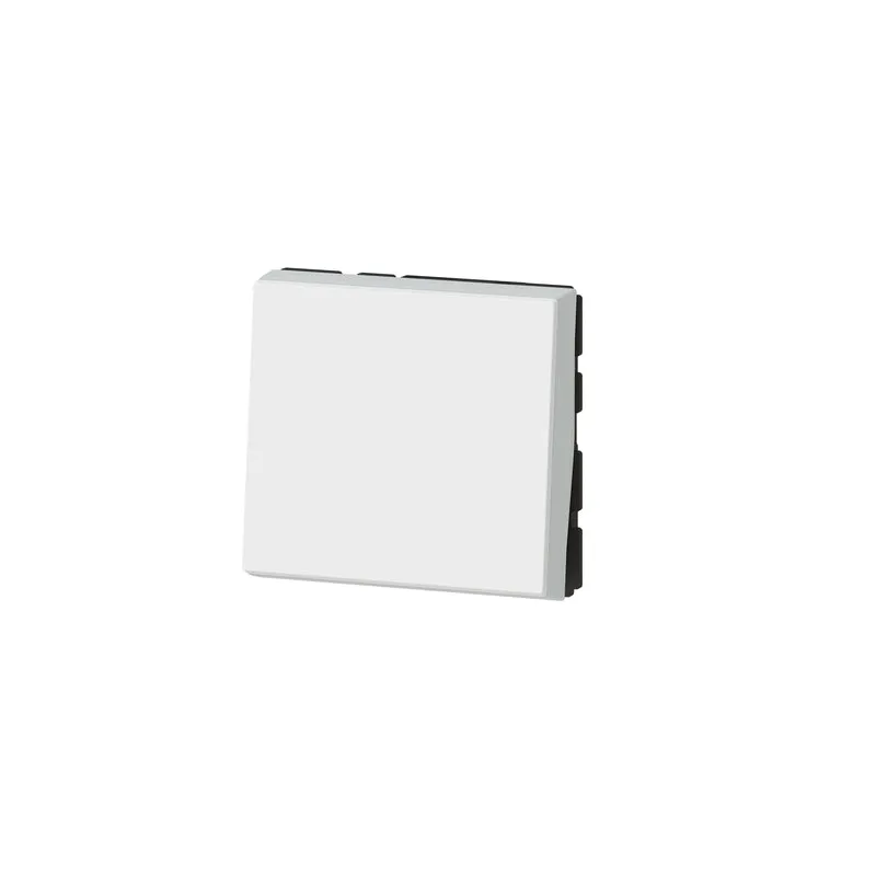 Bouton poussoir Easy-Led 6A 2 modules à composer - Mosaic - blanc - Legrand