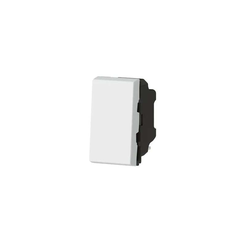 Bouton poussoir Easy-Led 6A 1 module à composer - Mosaic - blanc - Legrand