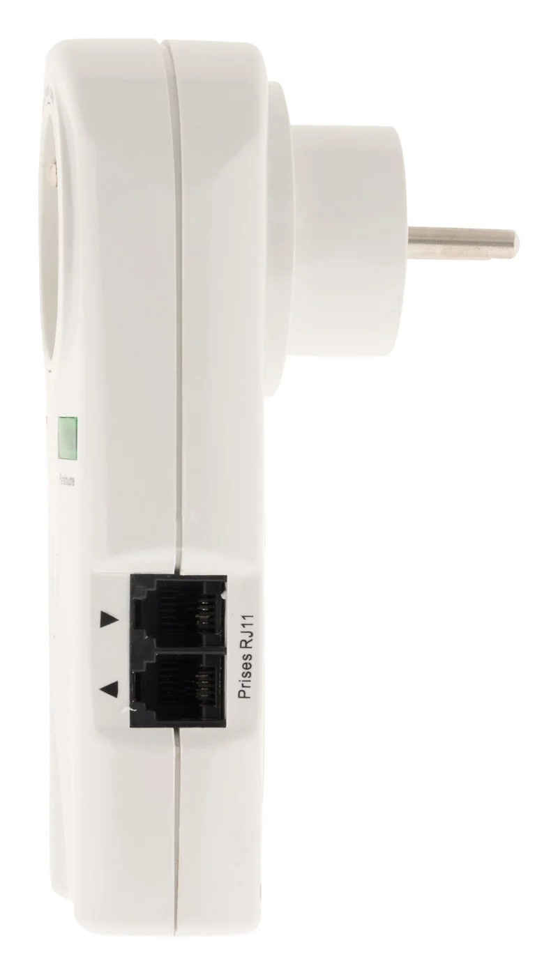 Prise parafoudre téléphone + TV SAT Ø9,52mm - Zenitech