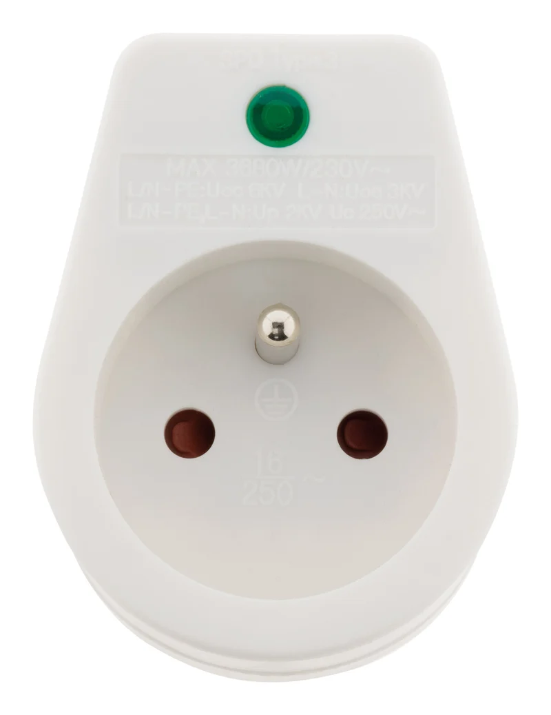 Prise parafoudre simple 2P+T - Zenitech