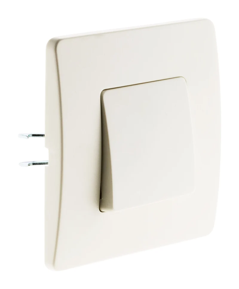 Bouton poussoir bornes auto - blanc - Venus - Zenitech