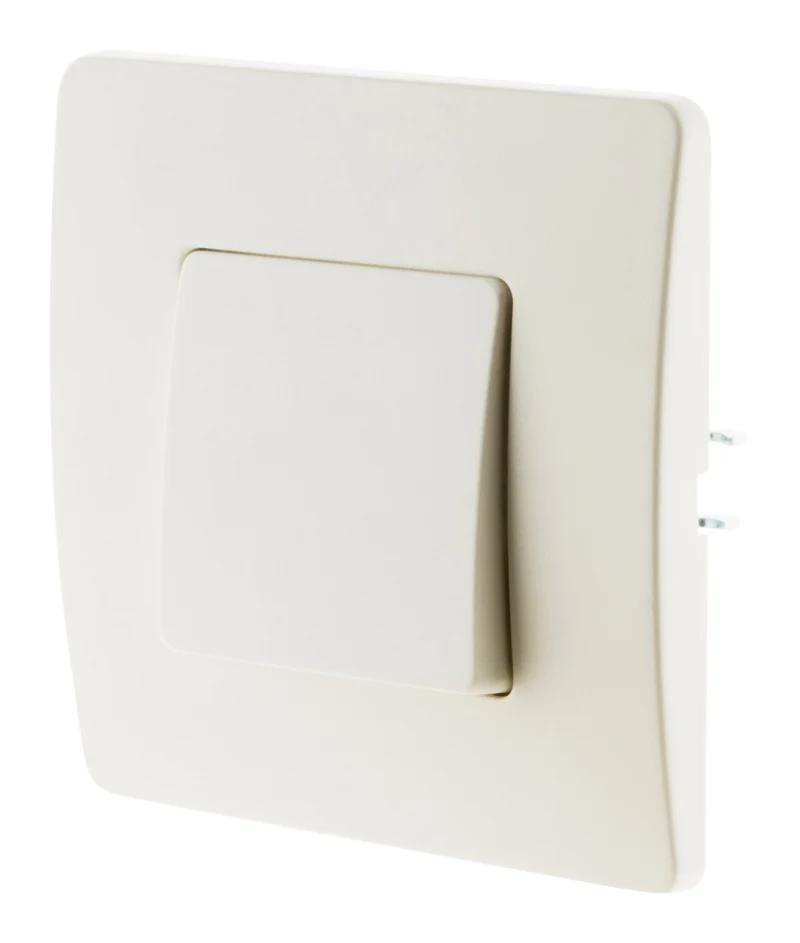 Bouton poussoir bornes auto - blanc - Venus - Zenitech