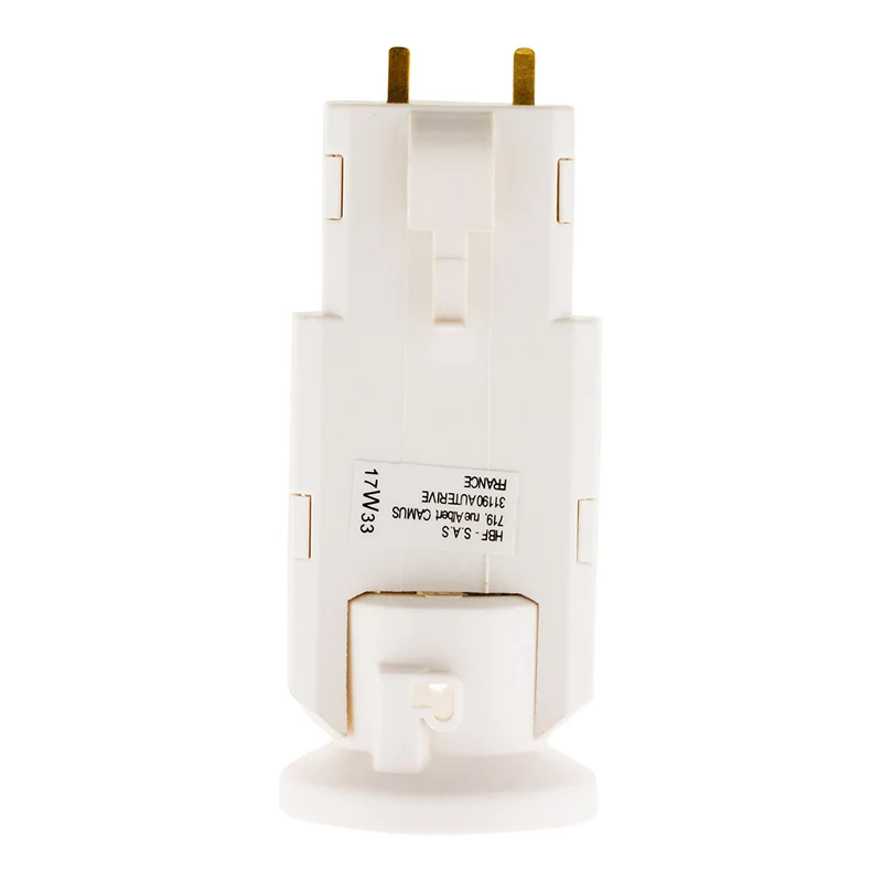Douille avec Fiche DCL 6A 250V B22 - Blanc - Zenitech