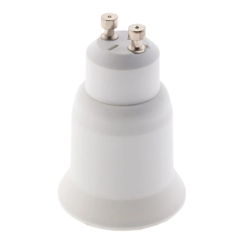 Adaptateur de douille GU10 vers E27 à baïonnette - ampoules LED et halogènes - Blanc - Zenitech