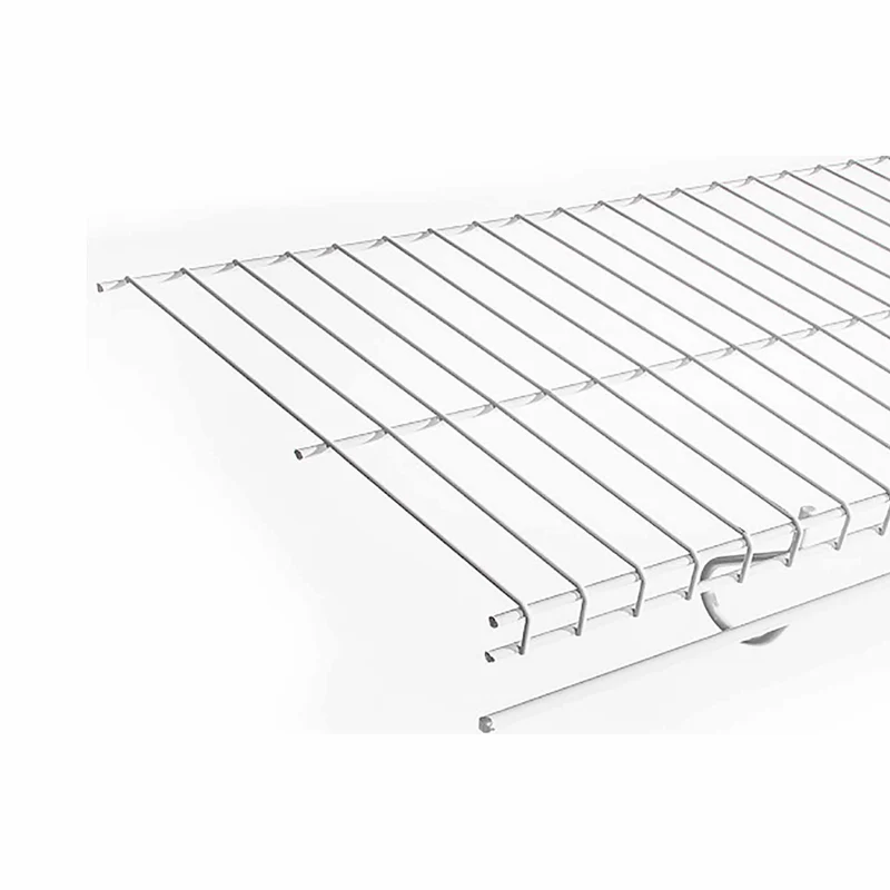 Étagère en métal blanc ''Perma- glisse'' avec glissement continu, 16'' x 96''