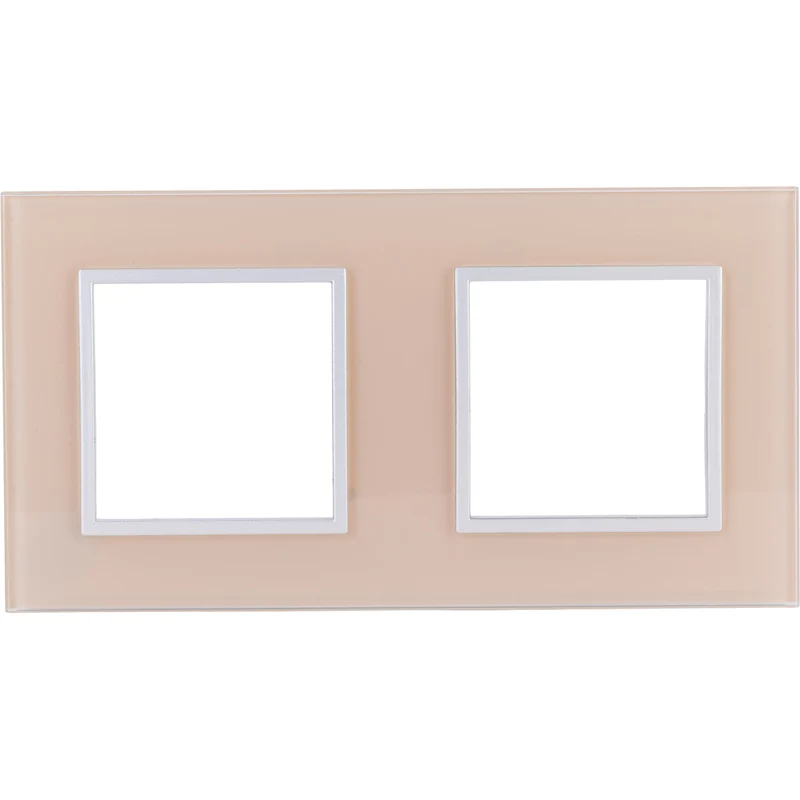 Plaque de finition double en verre Kalya - Zenitech