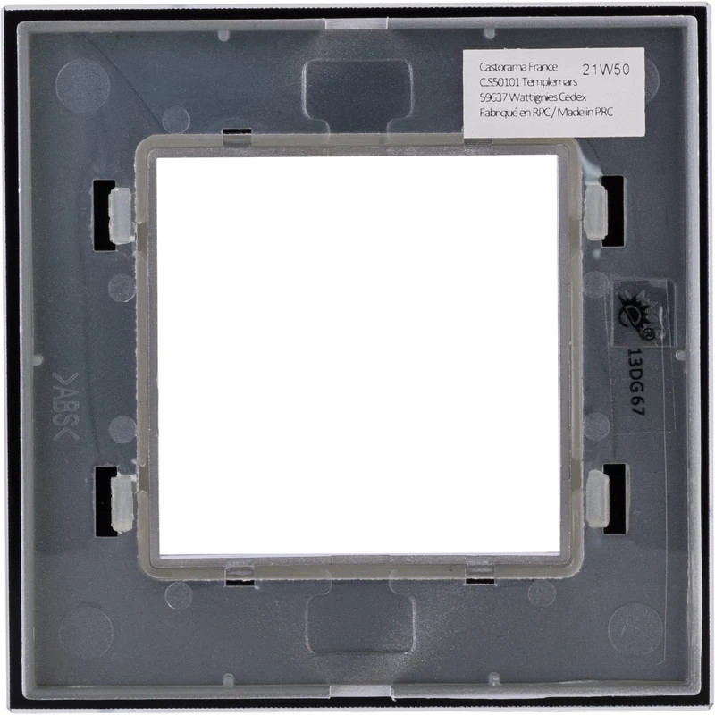 Plaque de finition simple en verre Kalya - Zenitech