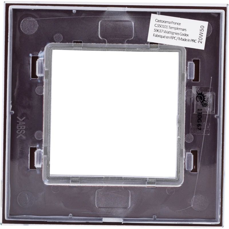Plaque de finition simple en verre Kalya - Zenitech