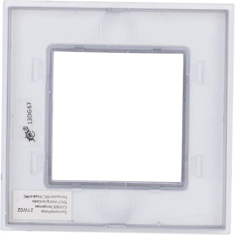 Plaque de finition simple en verre Kalya - Zenitech