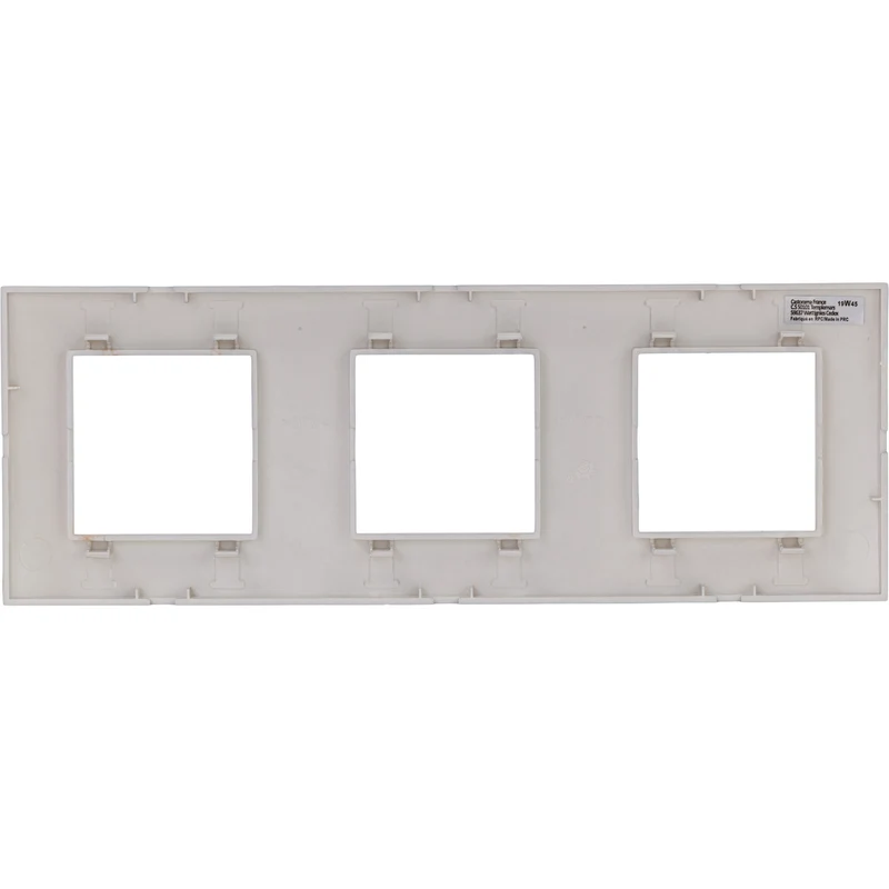 Plaque de finition triple Kalya - Zenitech