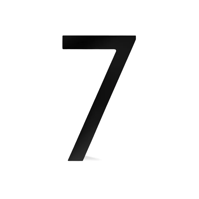 Chiffre flottant 3D de 9'' en alumipanel, #7 (noir)
