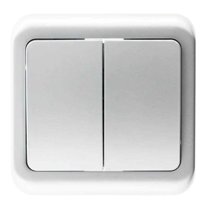 Interrupteur double Antaria - Blanc - Zenitech