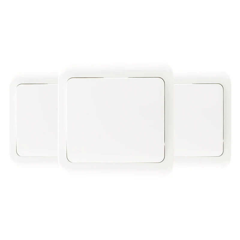Lot de 3 interrupteurs simples 10A - Zenitech
