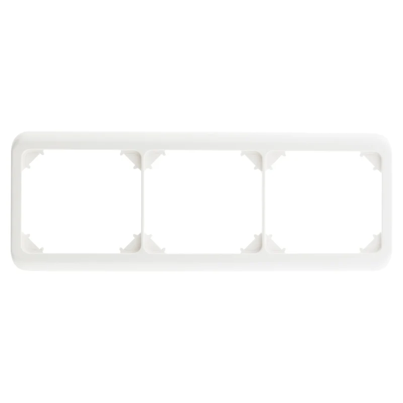 Plaque de finition triple - Blanc - Zenitech