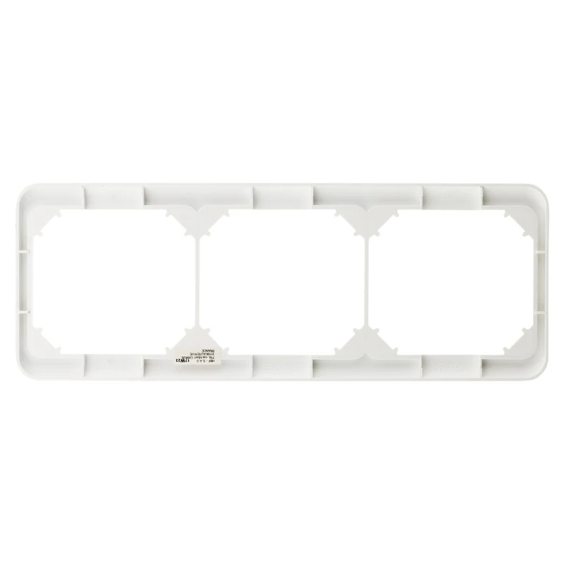 Plaque de finition triple - Blanc - Zenitech