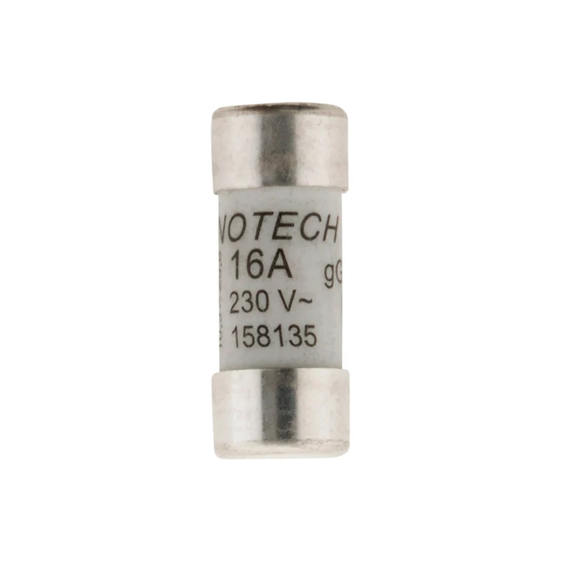 Lot de 3 fusibles céramique 10,3x 25,8 - 16A avec voyant NF - Zenitech