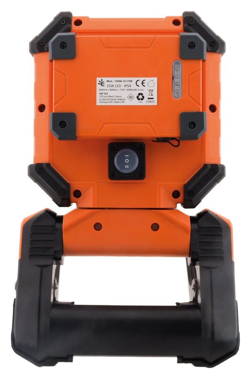Projecteur de chantier sur batterie 15W 1700lm IP54 - Zenitech