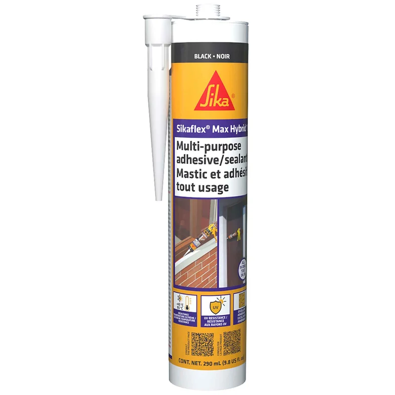 Mastic et adhésif à tout usage Sikaflex Max Hybrid 1, 290 ml (noir)