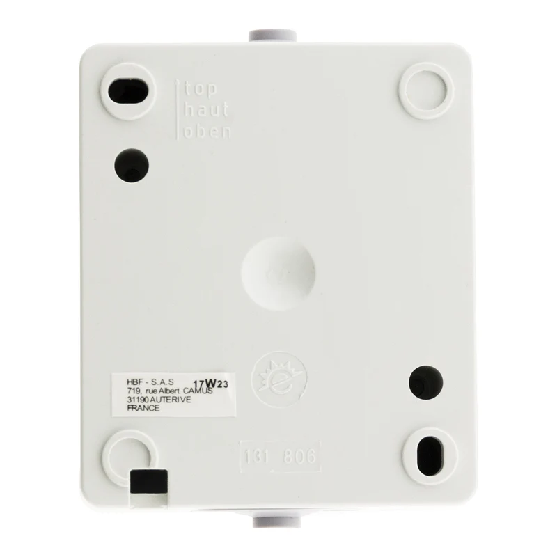 Double interrupteur va et vient 10A IP54 - noir - Aquae - Zenitech