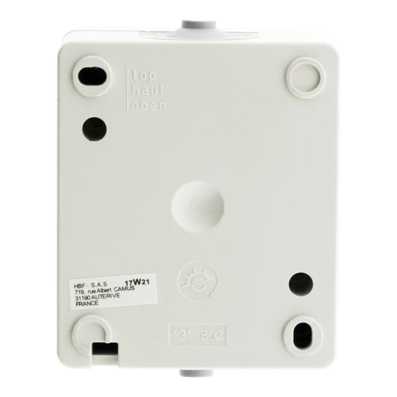 Interrupteur va et vient 10A IP54 - noir - Aquae - Zenitech